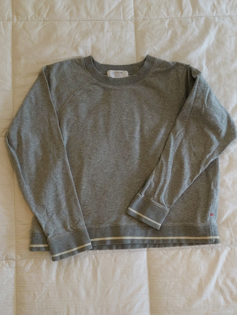 La Ligne New York Crewneck Sweatshirt – Gray – Size M